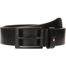 Tommy Hilfiger Belts Tommy Hilfiger Leather Tonal Buckle Belt - Black