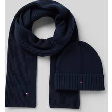 Clothing Tommy Hilfiger Beanie Set mit Schal - Marine