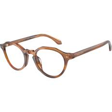 Giorgio Armani Polarized Eyeglasses, AR7264U Striped Honey (49mm)