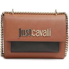 Just Cavalli logo-plaque cross body bag women Polyester/Polyurethane Resin/Polyester One Size Brown