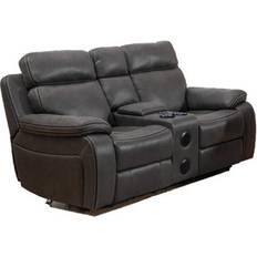 Leathers Sofas B&Q Black Leather Like Electric Power Sofa