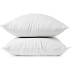 Lino Fundas de almohada Coyuchi Organic Relaxed Linen Pillowcase Set of 2 - Pillow Case White