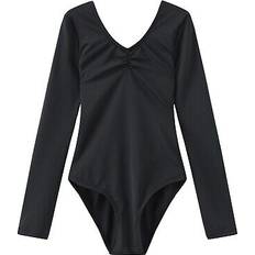 Slazenger Long Sleeve Leotard - Black