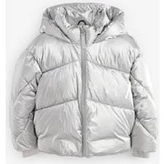 Ted Baker Older Girls Silver Short Padded Coat - Ilver