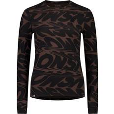 Brown - Hiking Base Layer Tops Mons Royale Cascade Merino Flex 200 L/S - Black