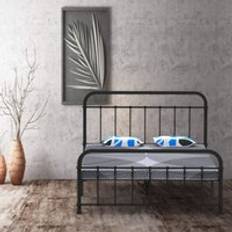 Single 3ft Black Metal Bar Bed Frame