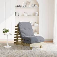 vidaXL Futon Med Madras 60 x 206 x 11 cm Sofa 3 personers