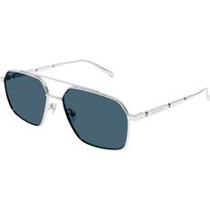Alexander McQueen Aviator Sunglasses AM0477S - Silver
