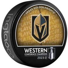 Vegas Golden Knights Sports Fan Products Vegas Golden Knights Unsigned Inglasco 2023 Western Conference Champions Hockey Puck