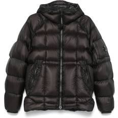 C.P. Company D.D. Shell Hooded Long Down Jacket - Black