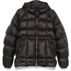 D.D. Shell Hooded Long Down Jacket - Black