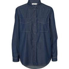 Basic Apparel Tøj Basic Apparel Bine Shirt 103 Mid Blue