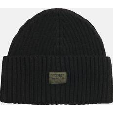 Superdry Women Accessories Superdry Knitted Wool Blend Beanie Hat - Black