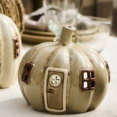 Ib Laursen House In The Shape of A Pumpkin Cream Lanterne 14cm