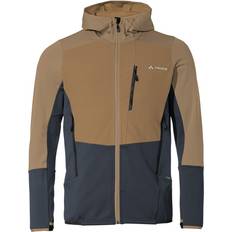 Beige - Outdoorjacken Vaude Monviso Hooded Grid Fleece Jacket - Brown