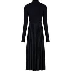 Tommy Hilfiger Black Dresses Tommy Hilfiger Pleated Long Sleeve Dress - Black