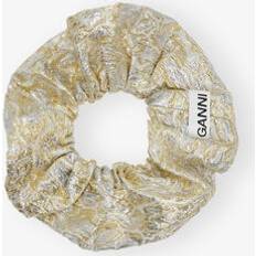 Hårprodukter Ganni Gold and Silver Metallic Scrunchie - One Size