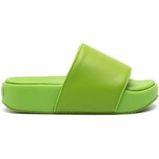 Fabric - Unisex Slides Y-3 Flatform Square-Toe Slides - Unisex - Green