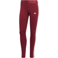 Adidas Women's 3 Stripes Leggings - Shadow Red/White