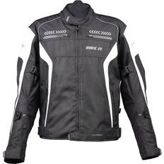 Bike It Flux Textile Motorcycle Jacket Medium, Black