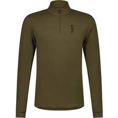 Braun - Herren Lange Unterhosen Mons Royale Cascade Flex 200 1/4 Zip Longsleeve - Oliv