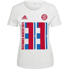 Woman T-shirts FC Bayern München adidas Meister11 T-Shirt Weiß Damen