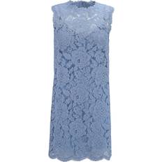 Dolce & Gabbana Blue Dresses Dolce & Gabbana Corded Lace Mini Dress Blue