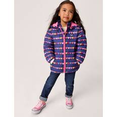 Crew Clothing Lightweight Heart Print Puffer Jacket - Navy/Multi