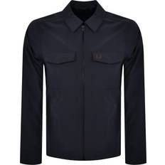 Fred Perry Outerwear Fred Perry Zip Overshirt - Navy/Brown