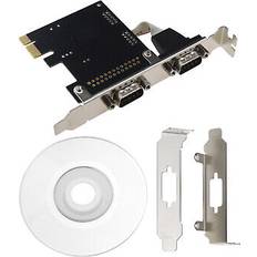 PCI PCI-E Serial RS232 Dual Ports Expansion Card Adapter
