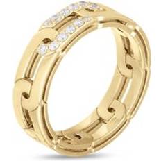 Roberto Coin Navarra 18ct Yellow Gold Diamond Ring