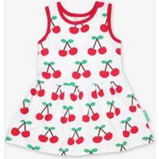 Toby Tiger Organic Cherry Print Summer Dress - 2-3y
