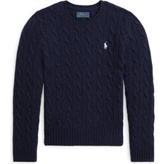 Blauw Polo's Kids Sweater - Marine/Wit