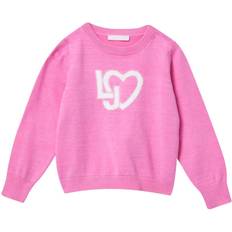 Viscose Sweats Liu Jo Pull Avec Cœur - Pink