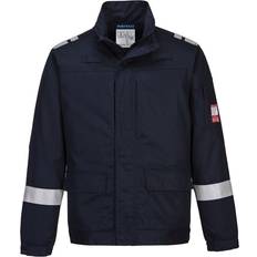 Blue Work Jackets Portwest FR601 Bizflame Plus Lightweight Stretch Panelled Jacket 3XL, COLOUR: Navy