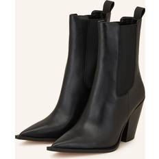 Michael Kors Chelsea boots Michael Kors Læder Ankelstøvler Med Hæl - Sort