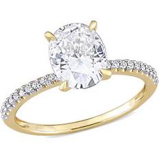 Gold - Women Rings Harmony 2.00 carat (ctw) lab-created moissanite solitaire engagement ring 14k yellow gol