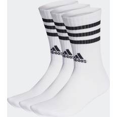 adidas 3-Stripes Cushioned Crew Socks 3-pack - White/Black