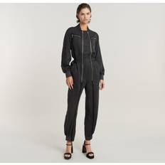 Azul Monos G-Star Zip Wide Jumpsuit - Grey - Women