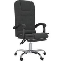 Oui Chaises de bureau Mit Massagefunktion Schwarz Samt Bürostuhl