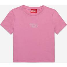 Diesel Tsligx Bluser T-shirts - Lys Pink/Sølv