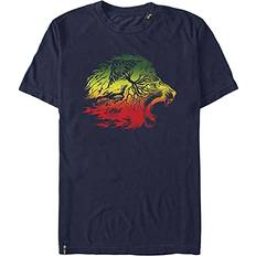 LRG Tops LRG Lifted Lion Roots Men's Short Sleeve Tee Shirt - Navy Blue