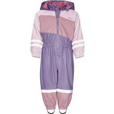 Regenoveralls uitverkoop Playshoes Functioneel Pak - Lila/Rosa/Oudroze/Wit