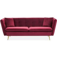 Röda Soffor Beliani Rosalee 3-sits Röd Soffa 3-sits