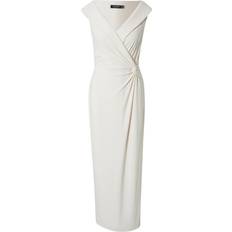 Polo Ralph Lauren Jersey Off-the-Shoulder Gown - Mascarpone Cream