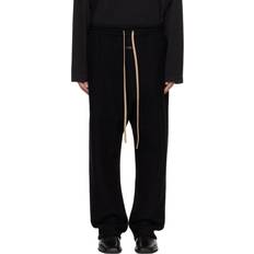 Fear of God Men Trousers Fear of God Black Boiled Wool Forum Lounge Pants - Black