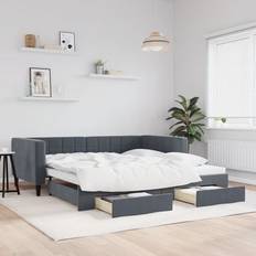 Senge & Madrasser vidaXL Daybed Med Udtræk Og Skuffer 100x200 cm