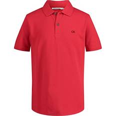 Calvin Klein Polo Shirts Calvin Klein Boys' Short Sleeve Micro Pique Solid Polo - Classic Racing