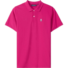 Psycho Bunny Mens Classic Pique Polo Shirt - Wild Berry