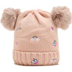 Dublin Embroidered Fun Beanie - Dusty Pink